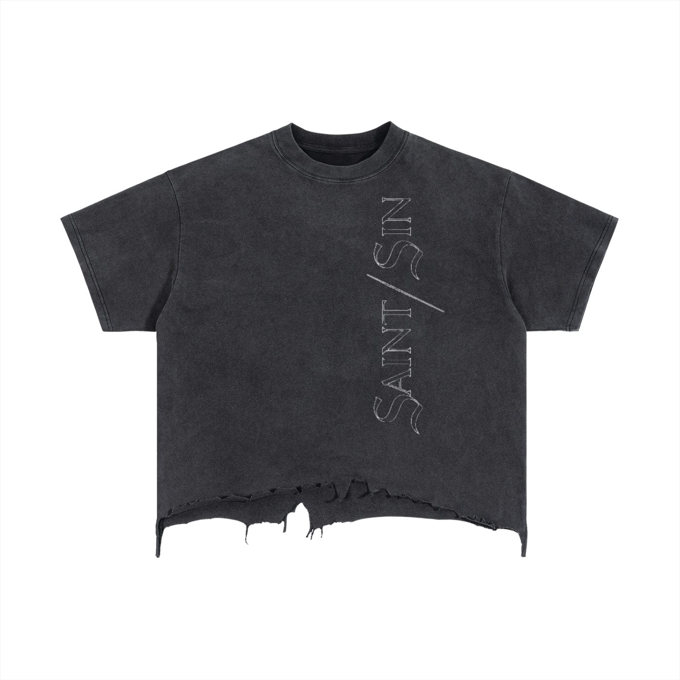 SAINT / SIN crop-tee